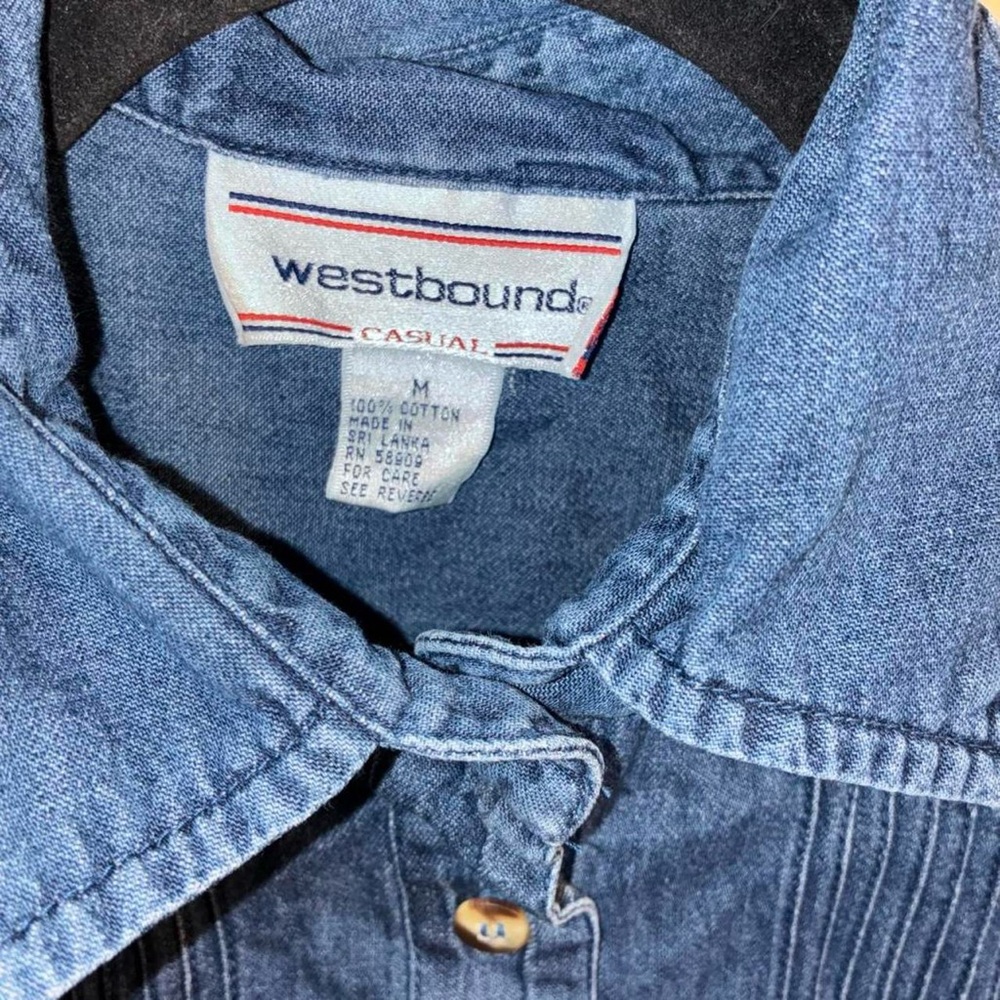 Westbound Blue Button Down Shirt - image 2